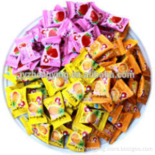 Drop shape fruit gummy candy jar